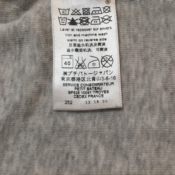 Petit Bateau grey t-shirt and navy shorts baby boy - Picture 5 of 12